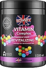 Witaminowa maska do włosów cienkich i osłabionych - Ronney Professional Vitamin Complex Revitalizing Mask — Zdjęcie N3