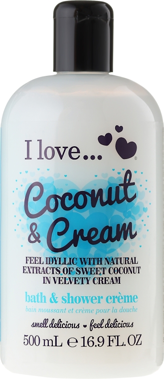 Krem do kąpieli i pod prysznic Kokos i śmietanka - I Love... Coconut & Cream Bubble Bath And Shower Crème — Zdjęcie N1