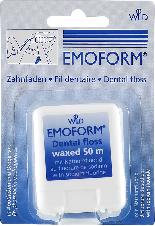 Nić dentystyczna woskowana z fluorem - Dr. Wild Emoform