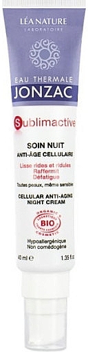 Przeciwzmarszczkowy krem ​​do twarzy na noc - Eau Thermale Jonzac Sublimactive Cellular Anti-aging Night Cream — Zdjęcie N1