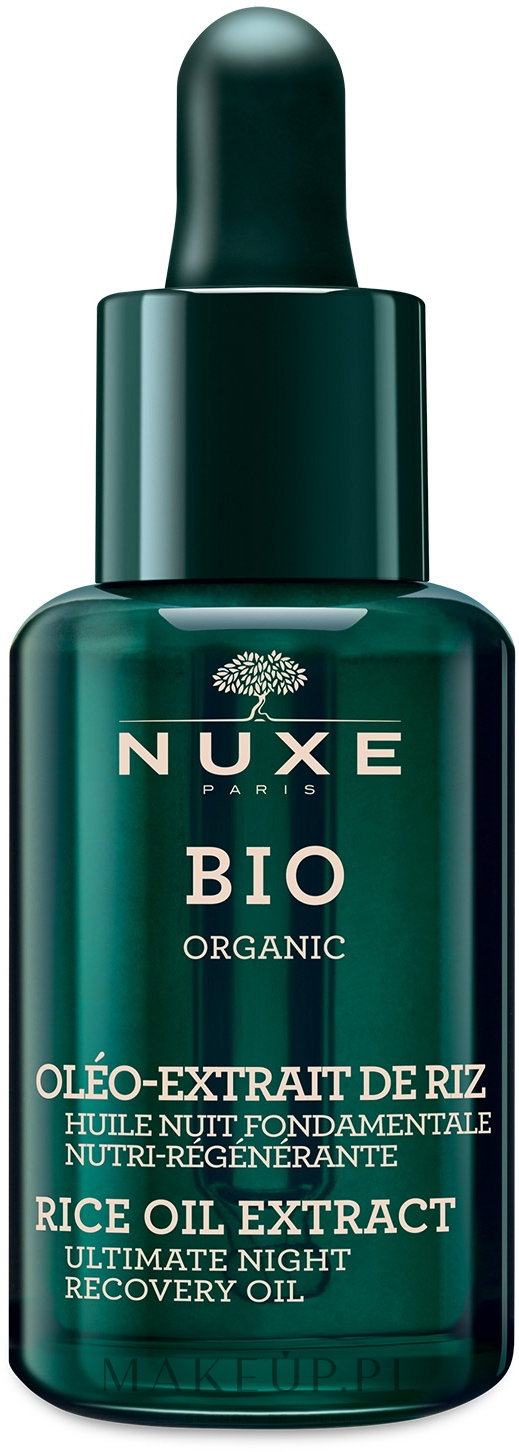 Olejek do twarzy na noc - Nuxe Bio Organic Ultimate Night Recovery Oil — Zdjęcie 30 ml