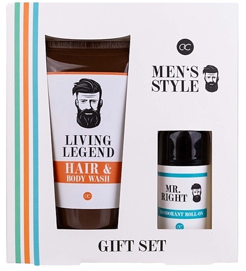 Zestaw - Accentra Men's Style Gift Set (h/b/wash/200ml + deo/50ml) — Zdjęcie N1