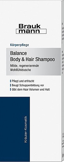 Szampon równoważący do ciała i włosów - Hildegard Braukmann Brauk Mann Balance Body & Hair Shampoo — Zdjęcie N2