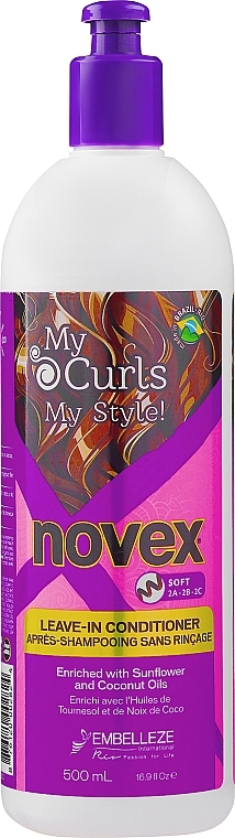 Krem do włosów kręconych - Novex My Curls Soft Leave In Conditioner — Zdjęcie N1