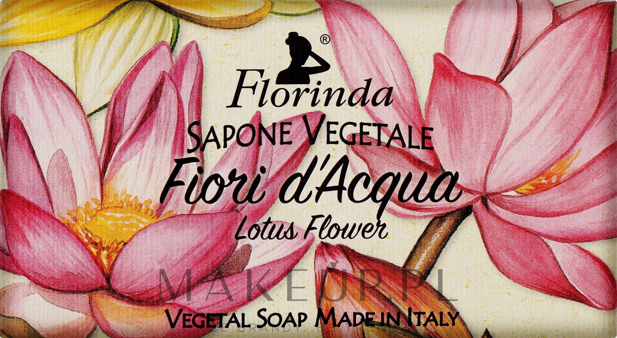 Mydło naturalne Lotos - Florinda Red Lotus Flowers Vegetal Soap — Zdjęcie 100 g