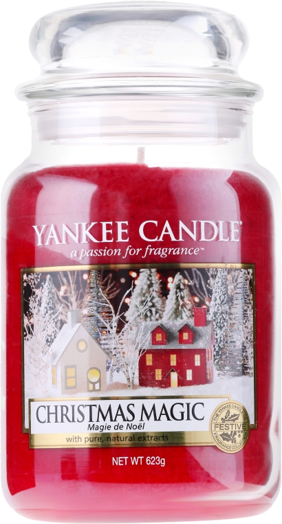 Świeca zapachowa w słoiku - Yankee Candle Christmas Magic  — Zdjęcie N3