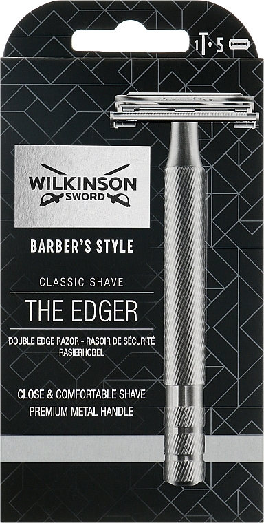 Maszynki do golenia, 5 wymiennych ostrzy - Wilkinson Sword Classic Shave The Edger