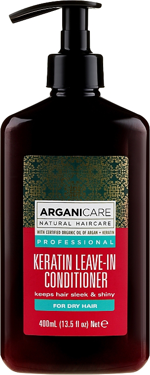 Odżywka bez spłukiwania do włosów suchych - Arganicare Keratin Leave-in Conditioner For Dry Hair — Zdjęcie N1