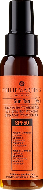 Przeciwsłoneczny krem do ciała w sprayu - Philip Martin's Sun Tan SPF 50 — Zdjęcie N2