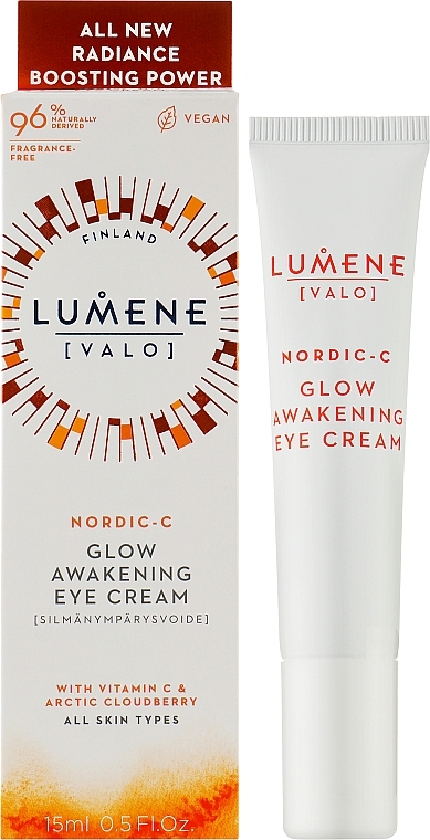 Krem do skóry wokół oczu - Lumene Valo Glow Awakening Eye Cream — Zdjęcie N2