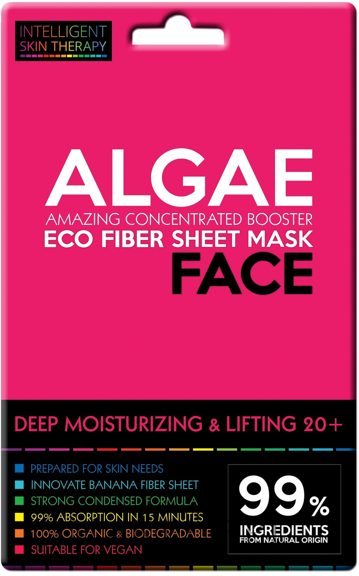 Nawadniająco-ujędrniająca maska w płachcie z algami morskimi - Beauty Face Intelligent Skin Therapy Mask — Zdjęcie 25 g