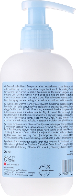 Mydło w płynie do rąk - Derma Family Hand Soap — Zdjęcie N4