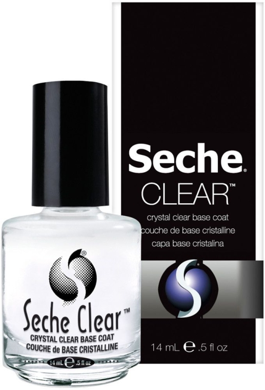 Przezroczysty lakier podkładowy do paznokci - Seche Vite Clear Crystal Base Coat — Zdjęcie N4