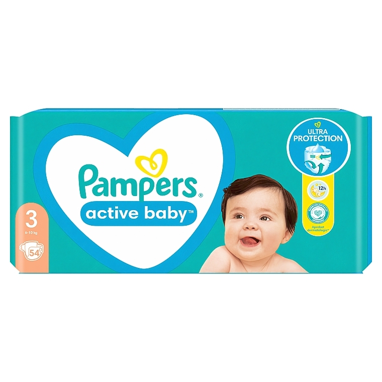 PRZECENA! Pieluchy Active Baby 3 (6-10 kg), 54 szt. - Pampers * — Zdjęcie N21