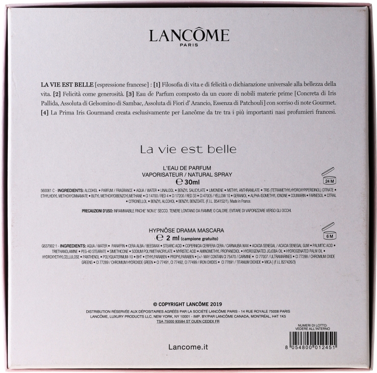 Zestaw - Lancôme La Vie Est Belle (edp 30 ml + mascara 2 ml) — Zdjęcie N5