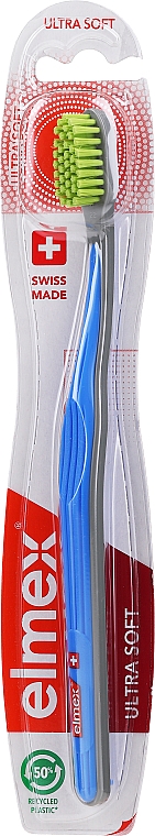 Ultramiękka szczoteczka do zębów, niebieska - Elmex Swiss Made Ultra Soft Toothbrush  — Zdjęcie N1