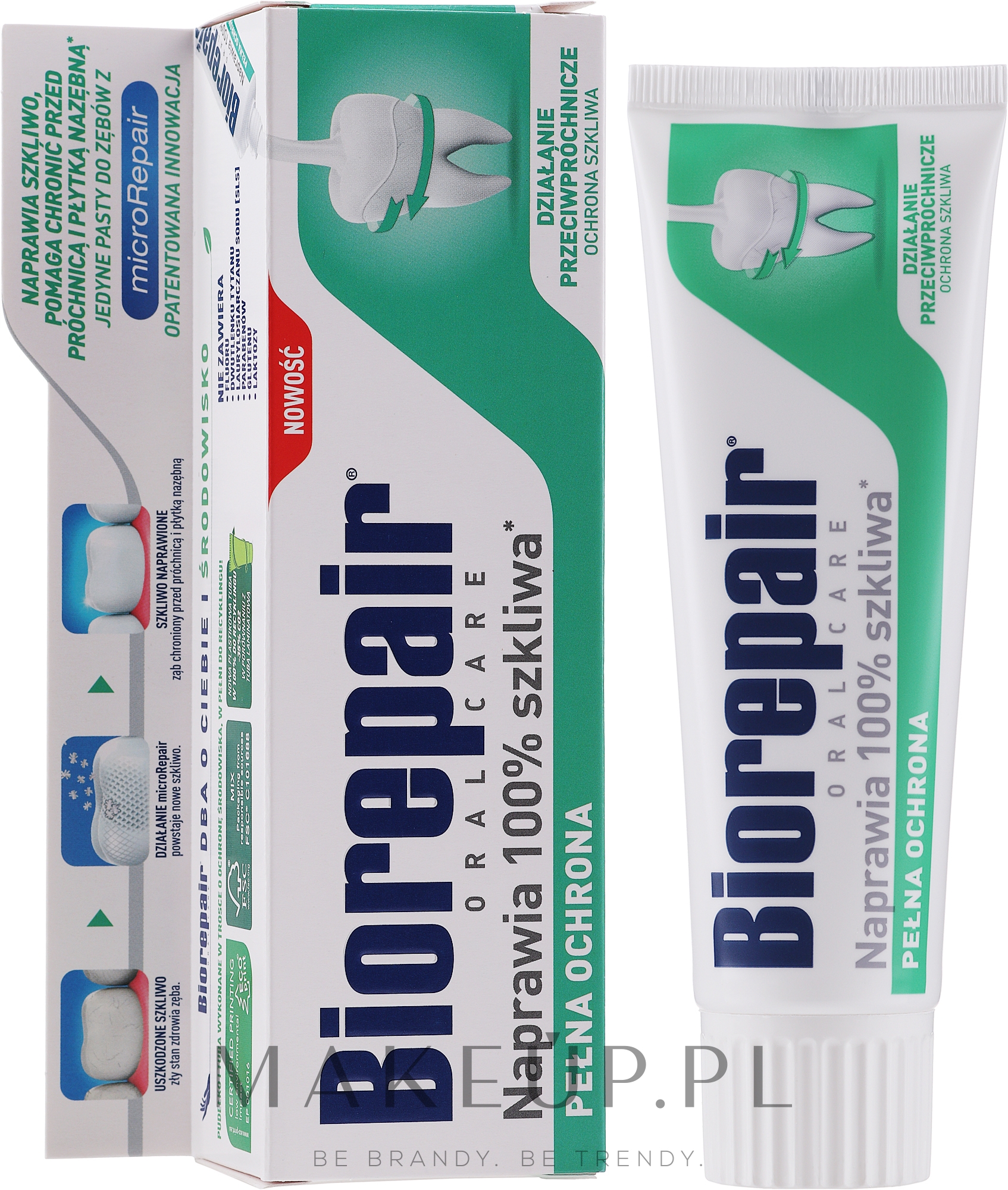 Pasta do zębów Odbudowa i ochrona - Biorepair Oralcare Total Protective Repair — Zdjęcie 75 ml