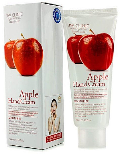 Jabłkowy krem do rąk - 3W Clinic Apple Hand Cream — Zdjęcie N1