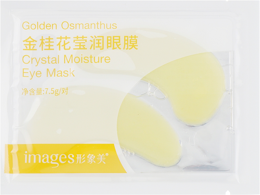 Płatki pod oczy ze złotym olejkiem osmantusowym - Bioaqua Images Golden Osmanthus Crystal Moisture Eye Mask — Zdjęcie N1