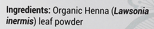 Proszek z liści henny do farbowania włosów - Indus Valley Bio Organic Henna Leaf Powder — Zdjęcie N4
