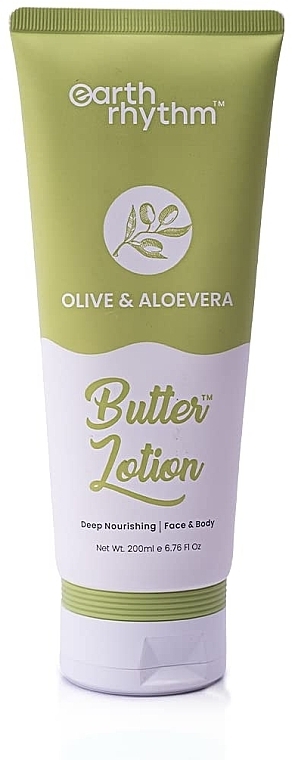 Fluid-balsam do ciała - Earth Rhythm Olive & Aloe Vera Butter Lotion — Zdjęcie N1