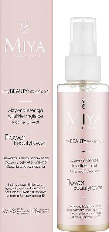 Aktywna kwiatowa esencja do twarzy - Miya Cosmetics myBEAUTYessence FLOWER BeautyPower — Zdjęcie N2