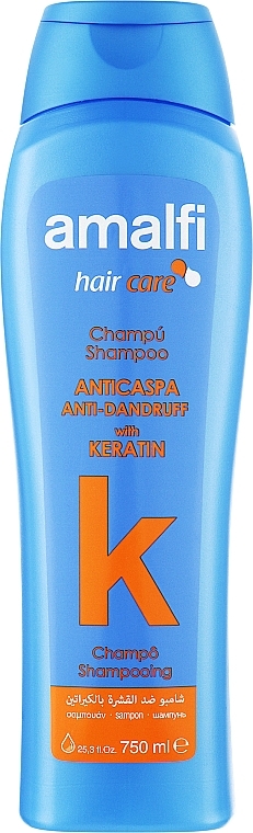 Keratynowy szampon przeciwłupieżowy - Amalfi Keratin Anti-Dandruff Shampoo — Zdjęcie N1