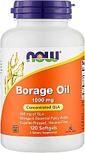 Olej z ogórecznika w kapsułkach 1000 mg - Now Foods Borage Oil — Zdjęcie N2