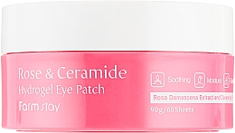 Hydrożelowe płatki pod oczy z ceramidami i różą - FarmStay Rose & Ceramide Eye Patch — Zdjęcie N4
