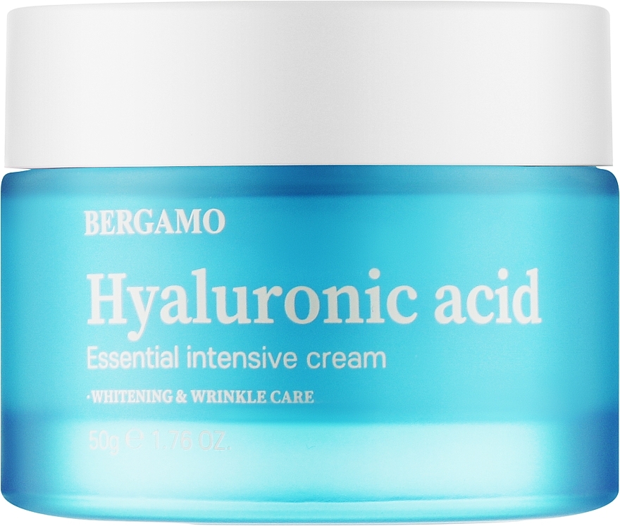 Nawilżający krem do twarzy - Bergamo Hyaluronic Acid Essential Intensive Cream — Zdjęcie N1