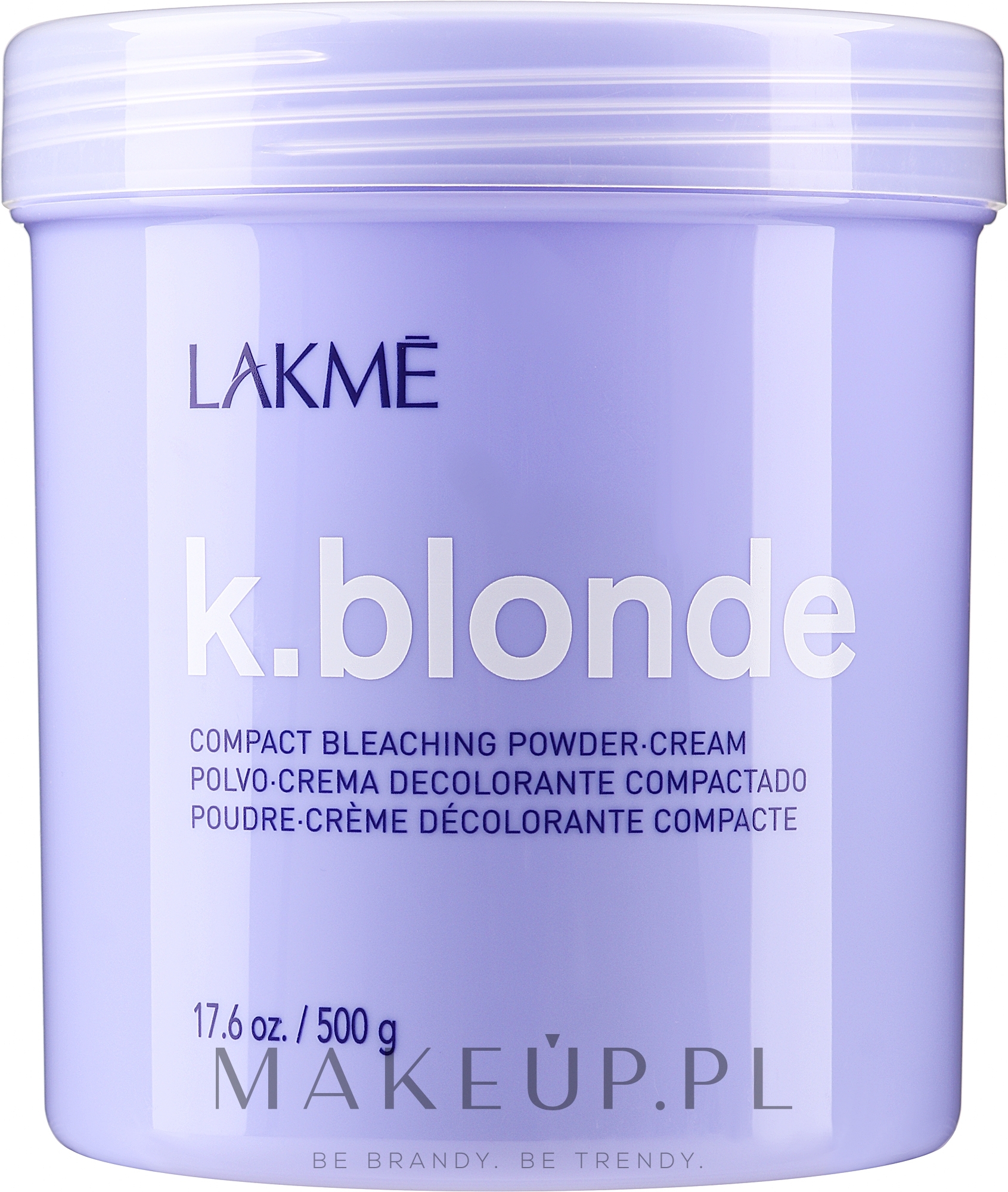 Puder do rozjaśniania włosów - Lakmé K.Blonde Compact Powder-Cream — Zdjęcie 500 g
