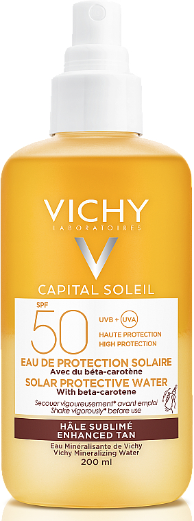 Woda brązująca do ciała SPF 50 - Vichy Capital Soleil Solar Protective Water SPF 50