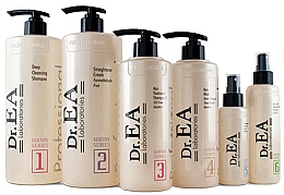 Kup Zestaw - Dr.EA Keratin Hair Care Set (hair/cr/1000ml+shm/1000ml+shm/500ml+mask/500ml+serum/130ml+milk/220ml)