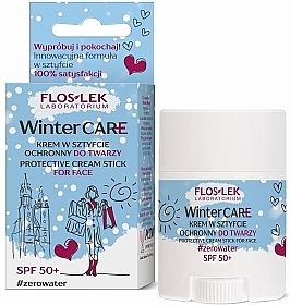 Ochronny krem ​​w sztyfcie do twarzy - Floslek Winter Care Cream Stick Protective Spf 50+ — Zdjęcie N1