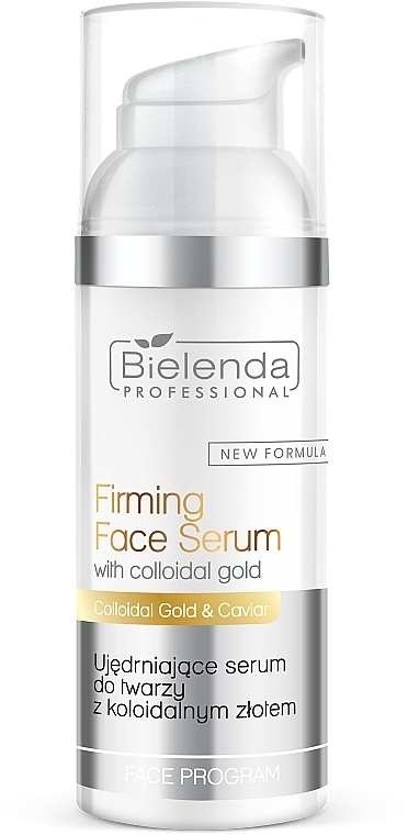 Ujędrniające serum do twarzy ze złotem koloidalnym - Bielenda Professional Face Program Firming Face Serum With Colloidal Gold — Zdjęcie N1