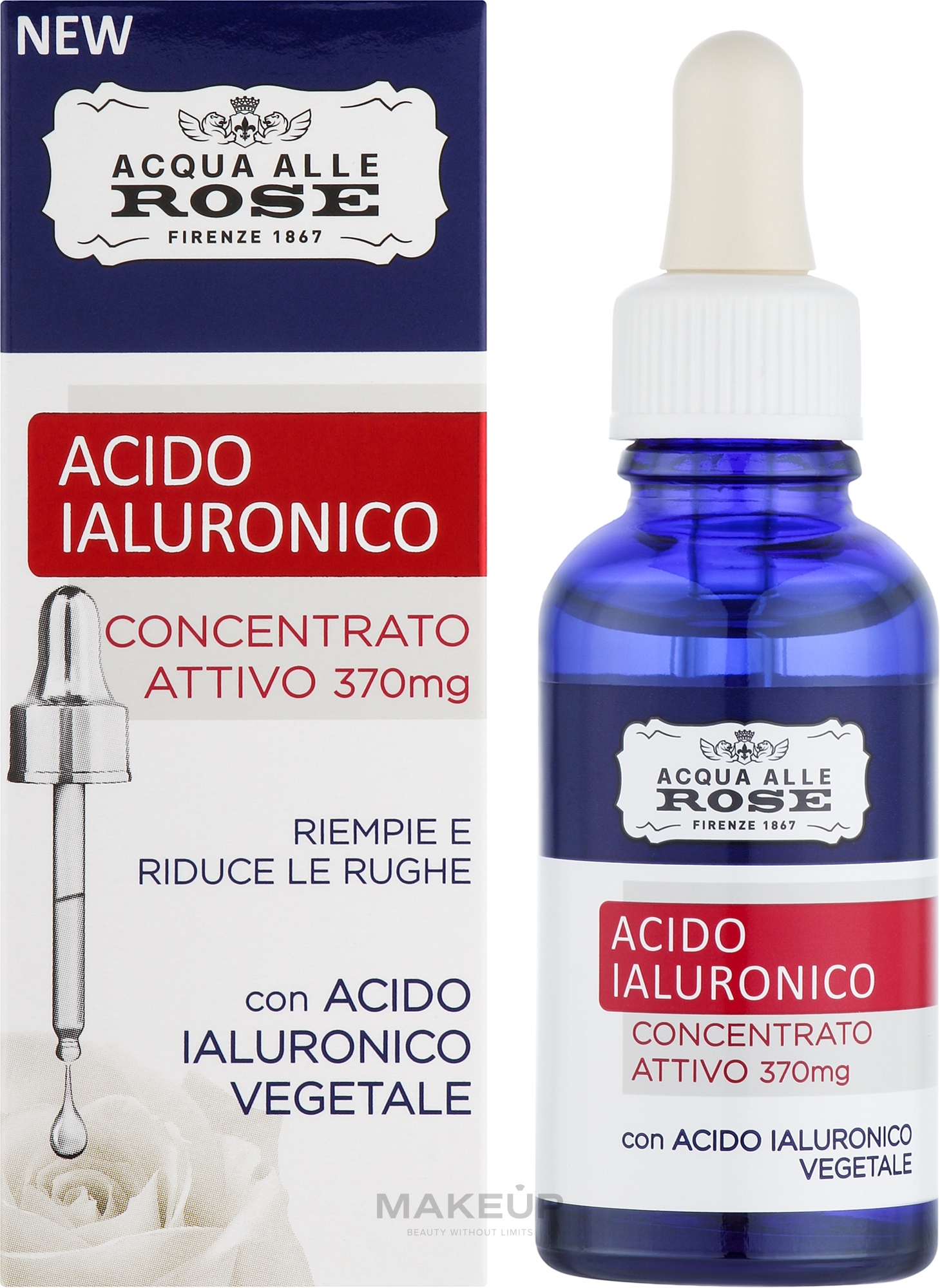 Aktywny koncentrat kwasu hialuronowego - Roberts Acqua alle Rose Acido Ialuronico Concentrato Attivo — Zdjęcie 30 ml