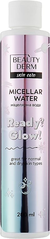 Woda micelarna do demakijażu Ready? Glow! - Beauty Derm — Zdjęcie N1