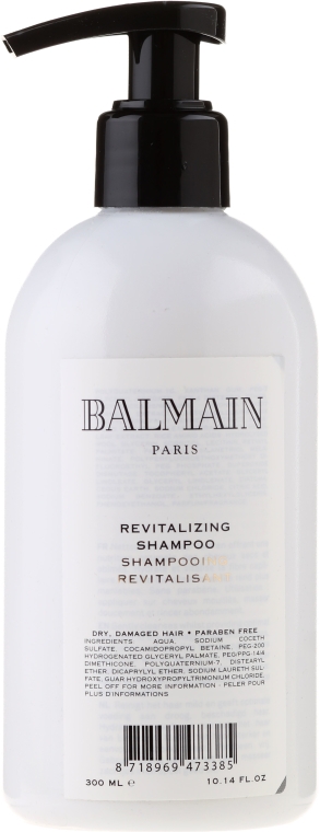 Zestaw - Balmain Paris Hair Couture Silver Revitalizing Care Set (mask 200 ml + h/couture 300 ml + shampoo 300 ml + brush) — Zdjęcie N4