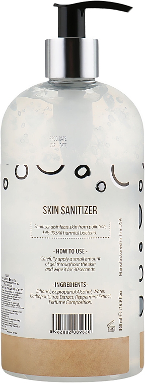 Żel antyseptyczny do rąk i stóp - NUB Skin Sanitizer Lime Peppermint — Zdjęcie N4