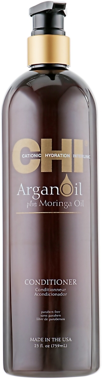 Odżywka odbudowująca włosy z olejem arganowym - CHI Argan Oil Plus Moringa Oil Conditioner — Zdjęcie N3