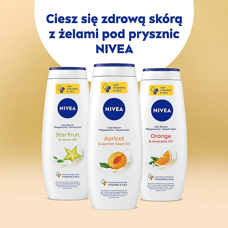 Żel pod prysznic Morela i olej z pestek moreli - NIVEA Blossom Up Apricot Shower Gel — Zdjęcie N7