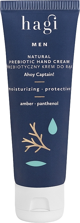 Naturalny prebiotyczny krem do rąk - Hagi Men Natural Prebiotic Hand Cream Ahoy Captain — Zdjęcie N1