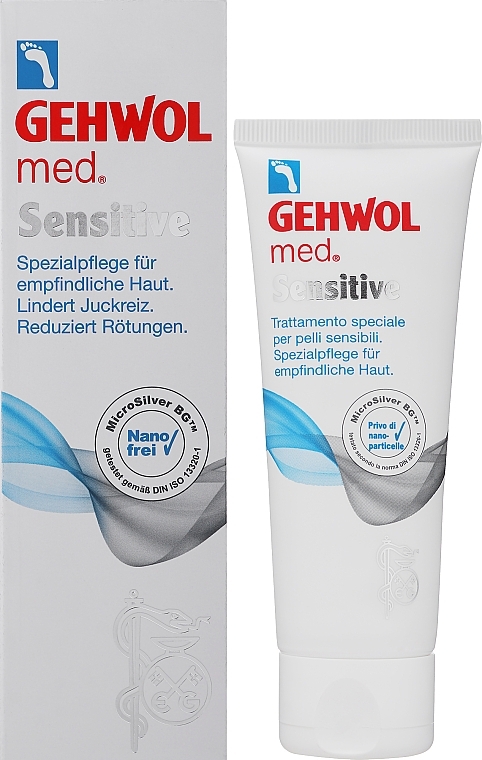 Regenerujący krem do stóp do skóry wrażliwej - Gehwol Med Sensitive Cream — Zdjęcie N2