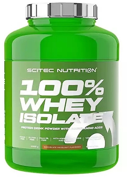 Izolat białka serwatkowego - Scitec Nutrition 100% Whey Isolate Chocolate Hazelnut — Zdjęcie N1