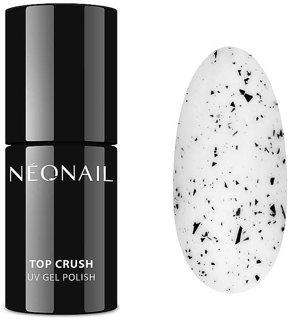 Lakier nawierzchniowy z czarnymi drobinkami - NeoNail Professional UV Gel Polish Top Crush — Zdjęcie N2