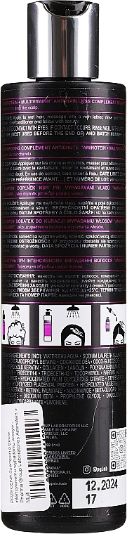 PRZECENA! Szampon przeciw intensywnemu wypadaniu włosów - Pharma Group Laboratories Aminotein + Multivitamin Shampoo * — Zdjęcie N3
