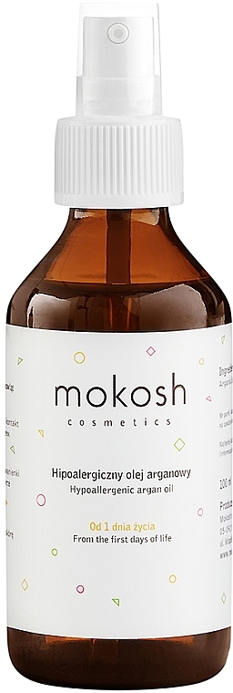 Hipoalergiczny olej arganowy dla dzieci i niemowląt - Mokosh Cosmetics — Zdjęcie N1