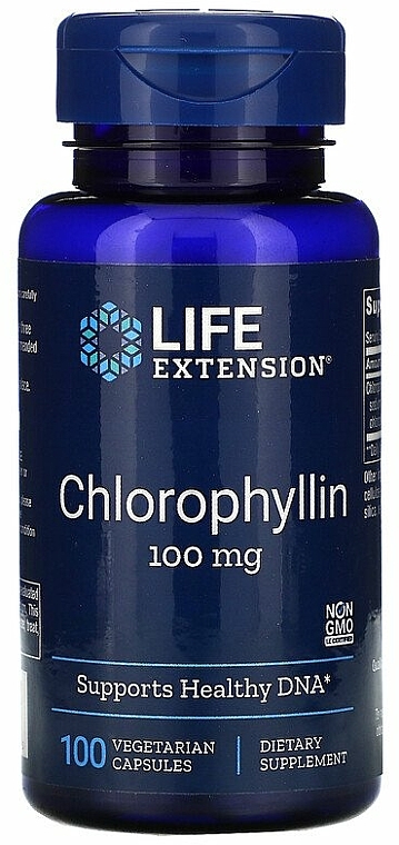 Suplementy diety Chlorofil - Life Extension Chlorophyllin, 100 mg — Zdjęcie N1