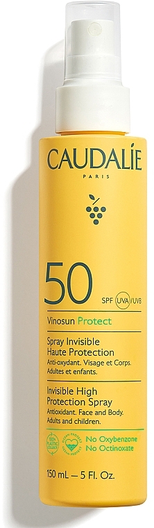 Spray do opalania twarzy i ciała - Caudalie Vinosun Protect Spray Invisible SPF50 — Zdjęcie N2