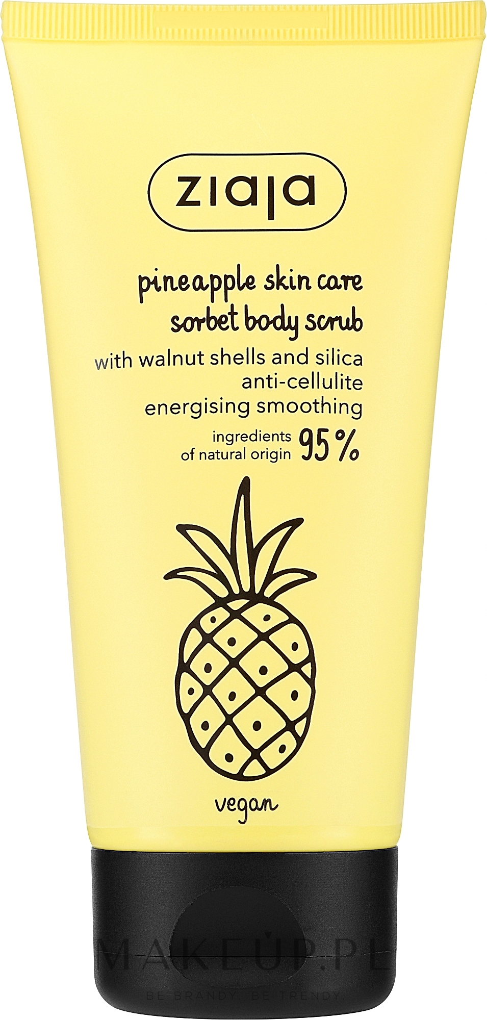 Sorbet peelingujący do ciała - Ziaja Pineapple Skin Care Sorbet Body Scrub — Zdjęcie 160 ml